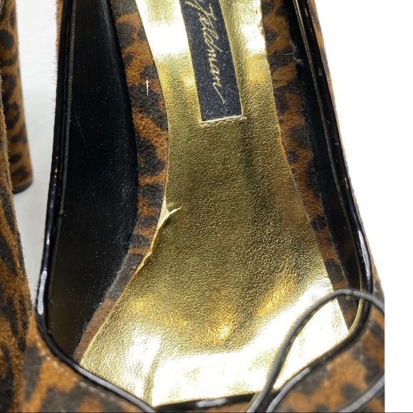 Beverly Feldman Leopard Play Along Heels Size 8M - Picture 11 of 12